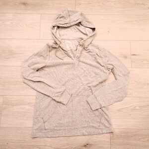 Flag & Anthem Biscoe Striped Hooded L/S Henley - Oatmeal